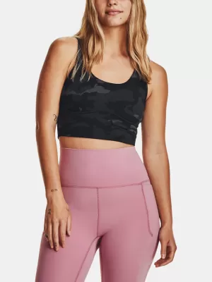 Dámské tílko UNDER ARMOUR MERIDIAN FITTED CROPTANKPRNT 1380983-021 ČERNÁ