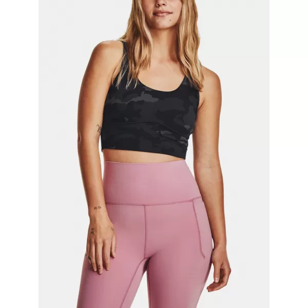  Dámské tílko UNDER ARMOUR MERIDIAN FITTED CROPTANKPRNT 1380983-021 ČERNÁ 