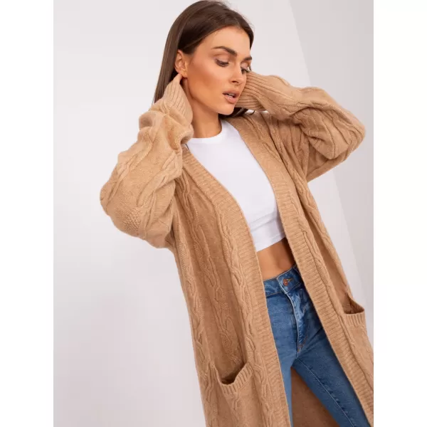 Dámský kardigan WOOL FASHION ITALIA AT-SW-2395.30 CAMEL 