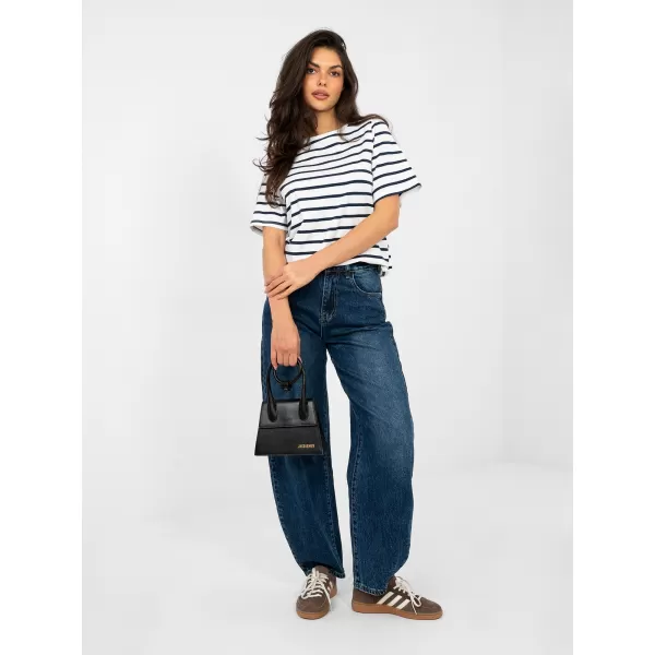  Dámské tričko RUE PARIS RV-TS-A1087.74 WHITE-NAVY 