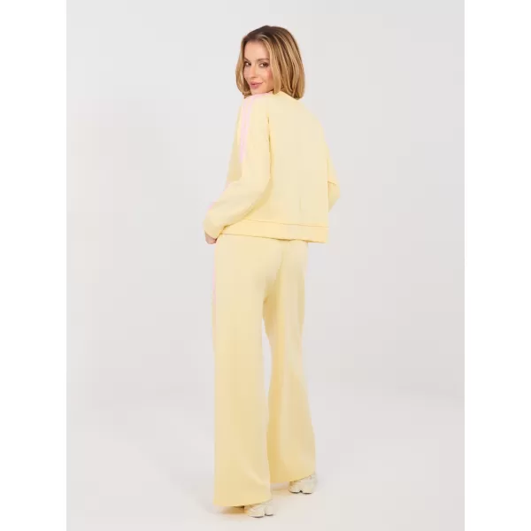  Dámská tepláková souprava RUE PARIS IT-KMPL-21772.12 BRIGHT YELLOW 