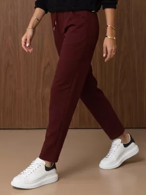 Dámské kalhoty DSTREET BORDOVÁ