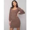 Dámské šaty RUE PARIS RV-SK-7280.34X BROWN