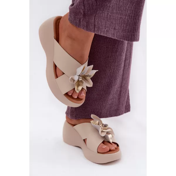  Dámské pantofle VINCEZA 41511 BEIGE 