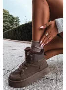 Dámské boty BIG STAR SHOES UU274168 BROWN/BEIGE SHADOWS