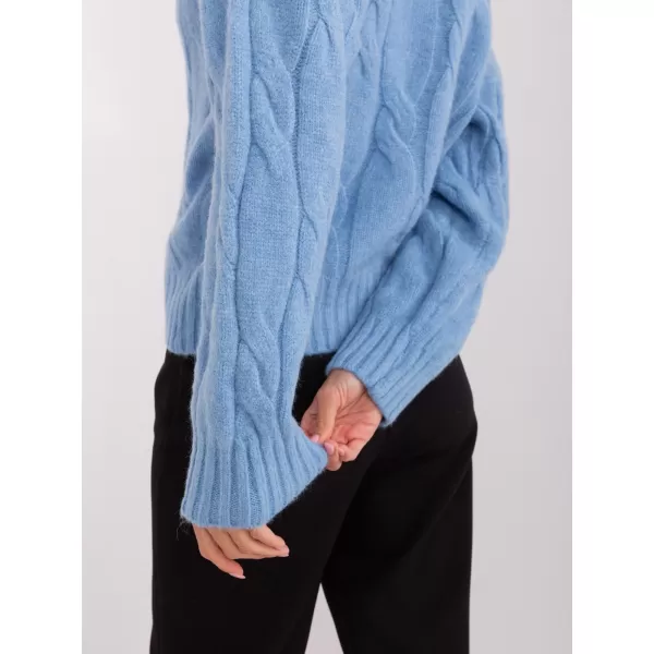  Dámský svetr FACTORY PRICE AT-SW-0146.10P LIGHT BLUE 