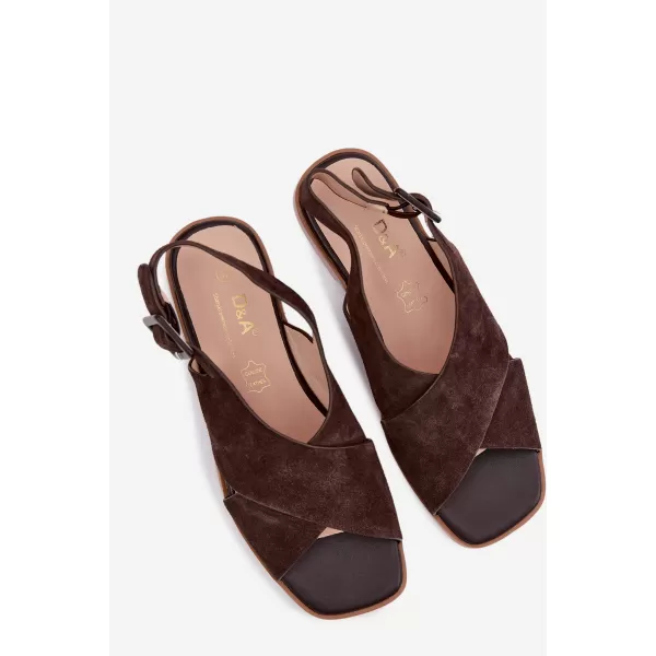  Dámské sandály S.BARSKI JC61-1001 BROWN 