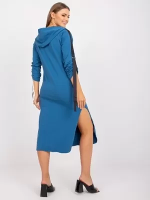 Dámské mikinové šaty EX MODA EM-BL-556.30 DARK BLUE