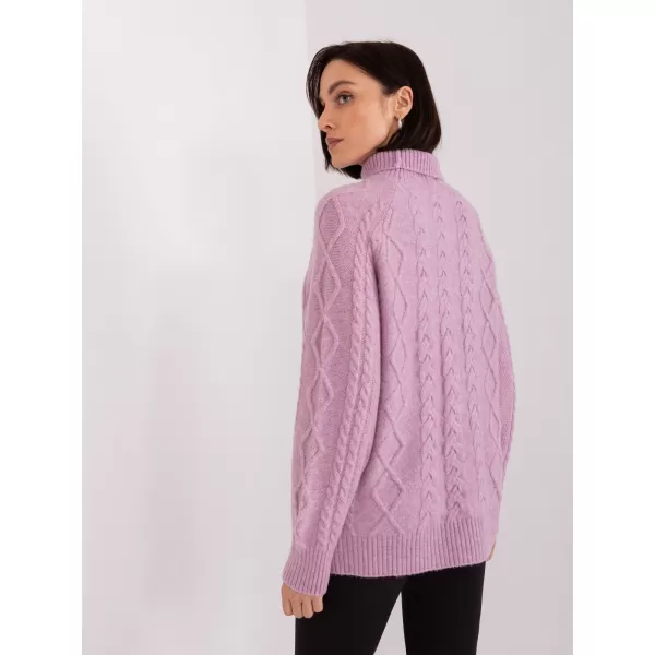  Dámský svetr WOOL FASHION ITALIA AT-SW-2355-2.19P BRIGHT PURPLE 