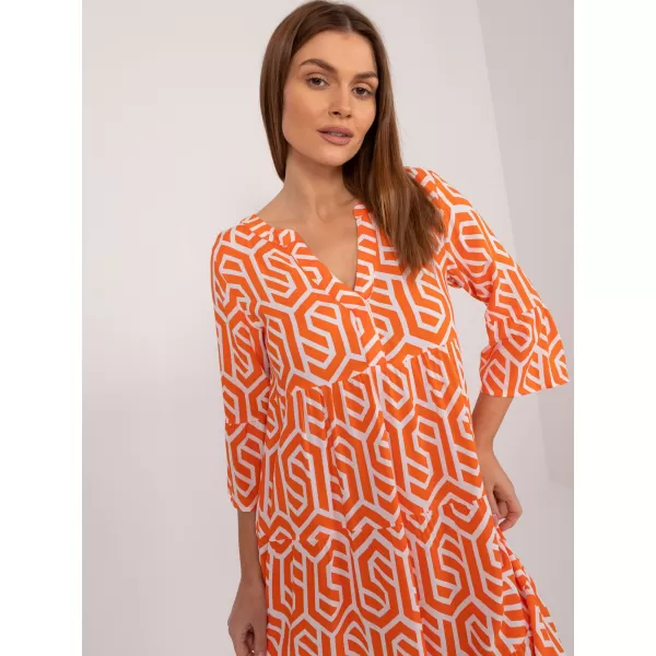  Dámské šaty SUBLEVEL D73771M30214K ORANGE 