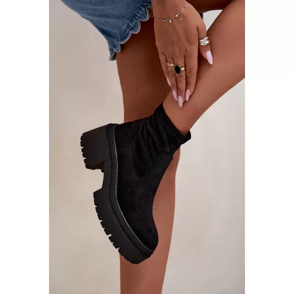  Dámské kotníkové boty BOTO 9670A-1 BLACK 