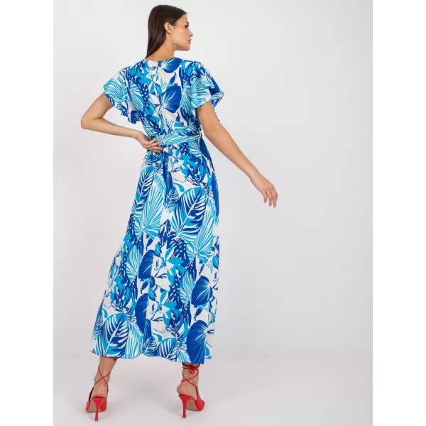  Dámské šaty ITALY MODA DHJ-SK-13203-1.03X WHITE-BLUE 