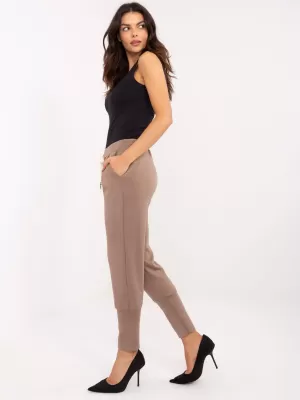 Dámské kalhoty ITALY MODA DHJ-SP-9283.83P BROWN