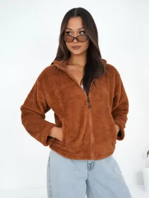 Dámská mikina FACTORY PRICE CS-BL-BT1033.09 LIGHT BROWN