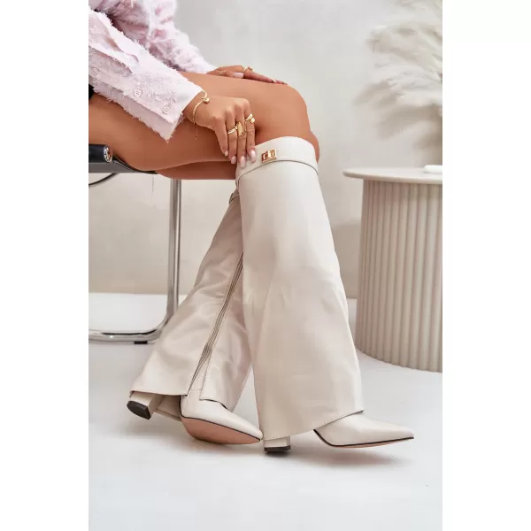  Dámské kozačky BOTO 52200/CLS-296 LIGHT BEIGE 