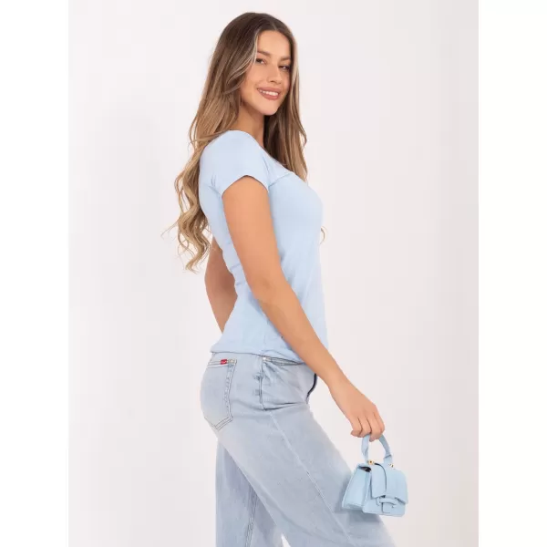  Dámské triko RUE PARIS RV-BZ-A1267.08 LIGHT BLUE 