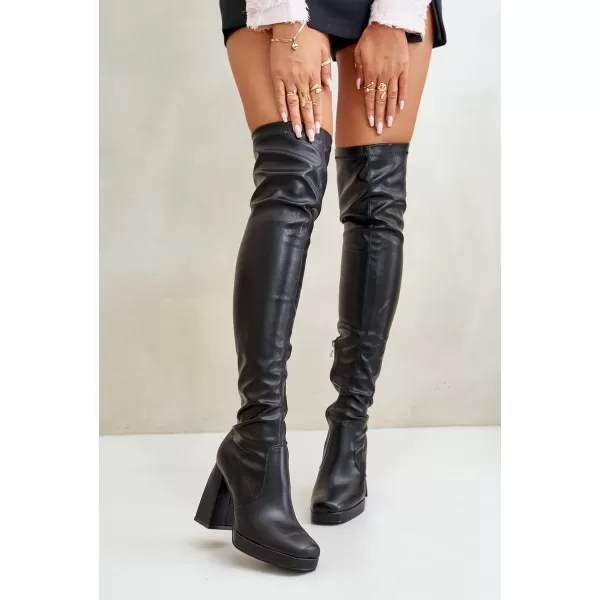  Dámské kozačky BOTO CLS-372 BLACK 