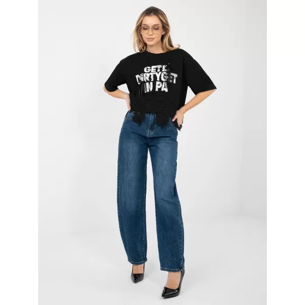  Dámské triko FACTORY PRICE IT-BZ-JL09.69 BLACK 