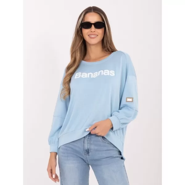  Dámská mikina RUE PARIS RV-BL-A1221.13 LIGHT BLUE 