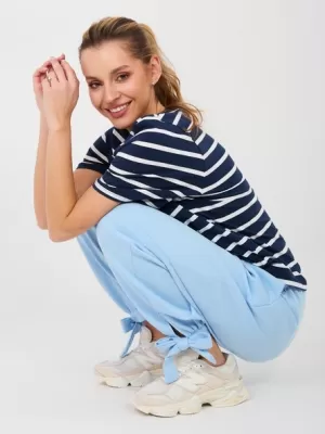Dámské kalhoty ITALY MODA MI-SP-P6845.68 LIGHT BLUE