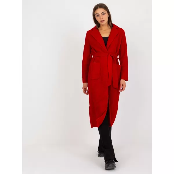  Dámský kabát OCH BELLA TW-PL-BI-5220.63 DARK RED 
