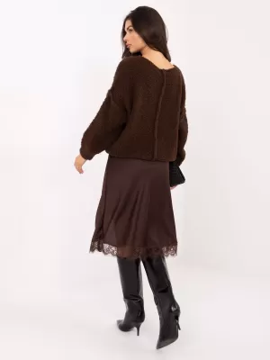 Dámský svetr ITALY MODA IT-SW-72806.75 DARK BROWN