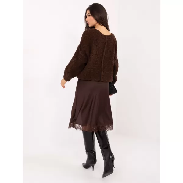  Dámský svetr ITALY MODA IT-SW-72806.75 DARK BROWN 