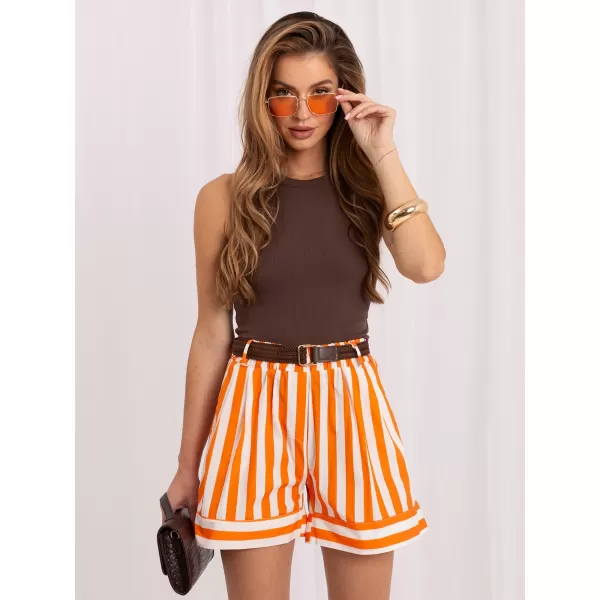  Dámské kraťasy ITALY MODA IT-SN-FL10552YGM.64 ORANGE 