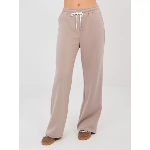  Dámská tepláková souprava RUE PARIS IT-KMPL-22230.18 DARK BEIGE 