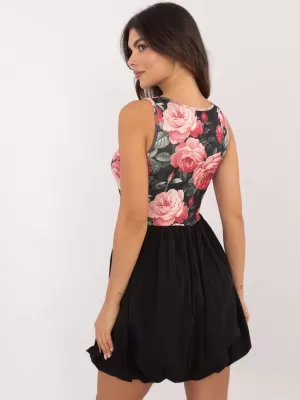 Dámské šaty ITALY MODA DHJ-SK-19805-2.65 BLACK AND PINK