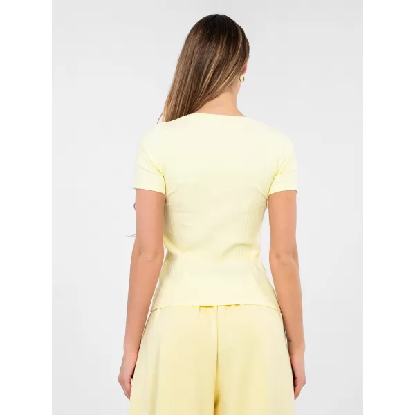 Dámské triko RUE PARIS RV-BZ-A1191.77 BRIGHT YELLOW 