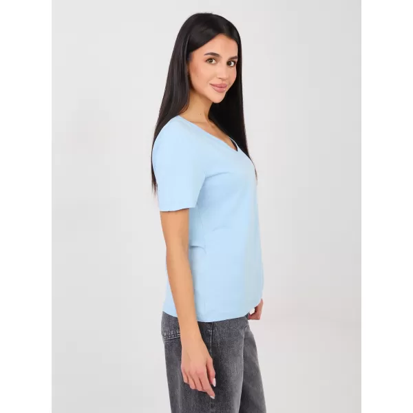  Dámské tričko RUE PARIS RV-TS-A1095.33 LIGHT BLUE 