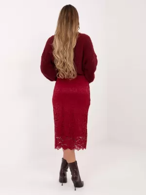 Dámská sukně ITALY MODA IT-SD-21852.15 BURGUNDY