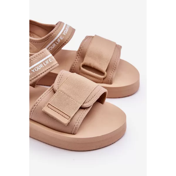  Dámské sandály BIG STAR SHOES LL274787 BEIGE 
