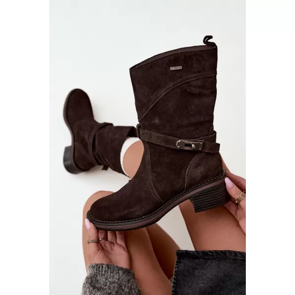  Dámské boty BIG STAR SHOES UU274609 BROWN/BEIGE 