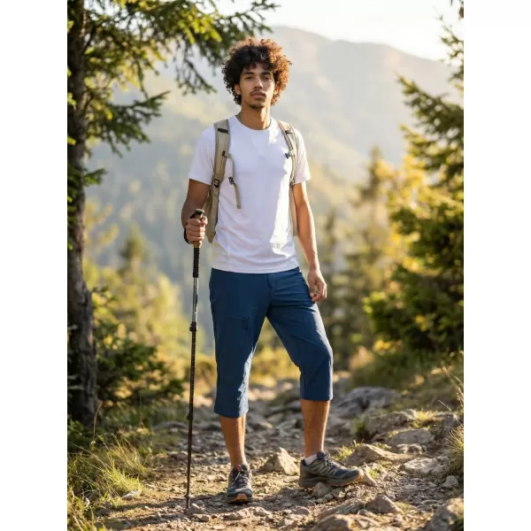  Pánské capri kalhoty ALPINE PRO WEDER 2 BLUE WING TEAL 