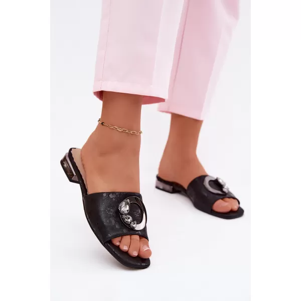  Dámské pantofle S.BARSKI KV61-6025 BLACK 