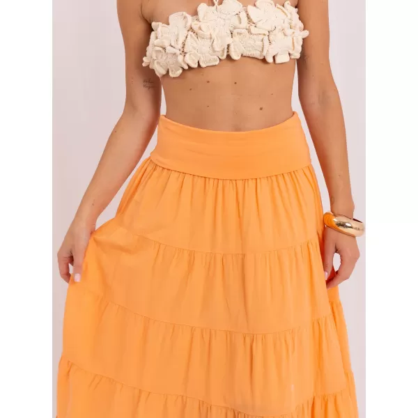  Dámská sukně ITALY MODA IT-SD-FL9357MSL.56 BRIGHT ORANGE 