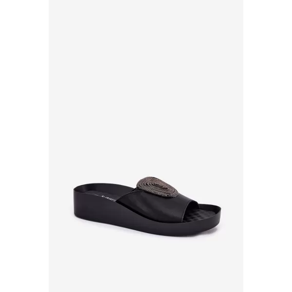  Dámské pantofle S.BARSKI KV51-028 BLACK 