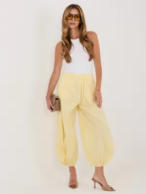 Dámské kalhoty RUE PARIS IT-SP-FL10309.70 BRIGHT YELLOW