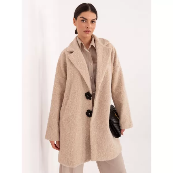 Dámský kabát FACTORY PRICE IT-PL-96965.19 BEIGE 