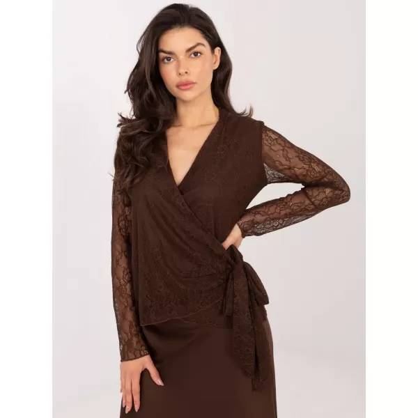  Dámská halenka ITALY MODA MI-BZ-92405.67 BROWN 