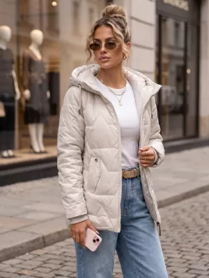Dámská bunda DSTREET SVĚTLE ŠEDÁ