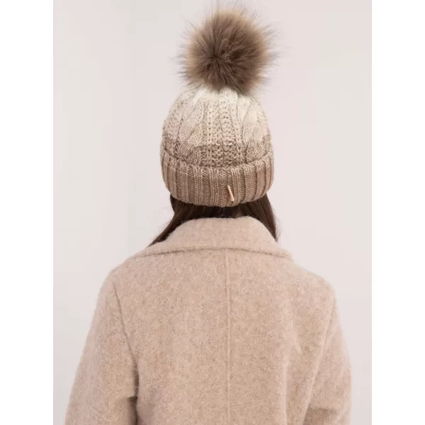  Dámská čepice RUE PARIS JK-CZ-52.17 DARK BEIGE 