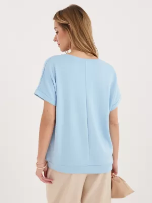 Dámské triko RELEVANCE RV-BZ-A1258.00 LIGHT BLUE