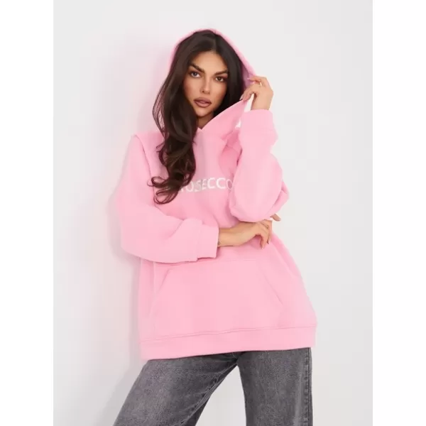  Dámská mikina RUE PARIS RV-BL-A1034.04 BRIGHT PINK 