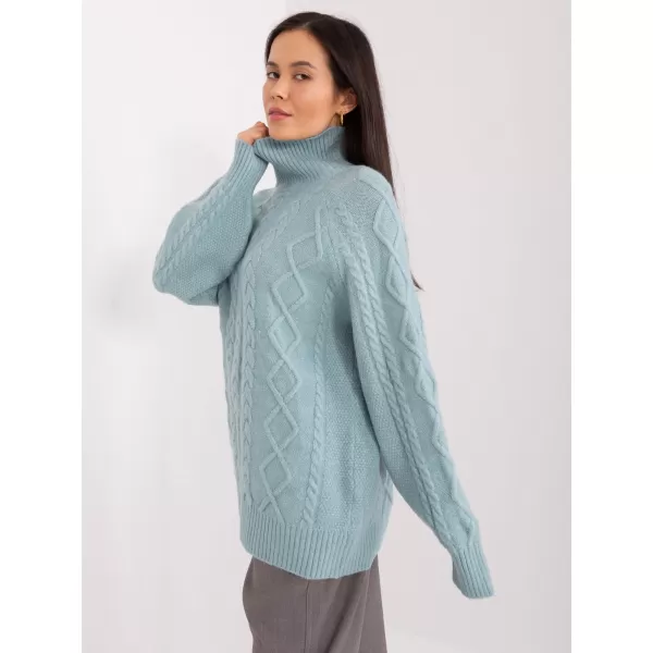  Dámský svetr WOOL FASHION ITALIA AT-SW-2355-2.30X MINT 