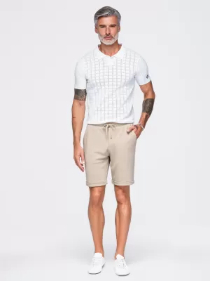 Pánské kraťasy OMBRE OM-SRCS-0206 BEIGE