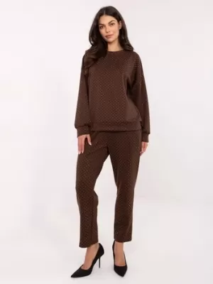 Dámský set RUE PARIS IT-KMPL-21718.27P BROWN