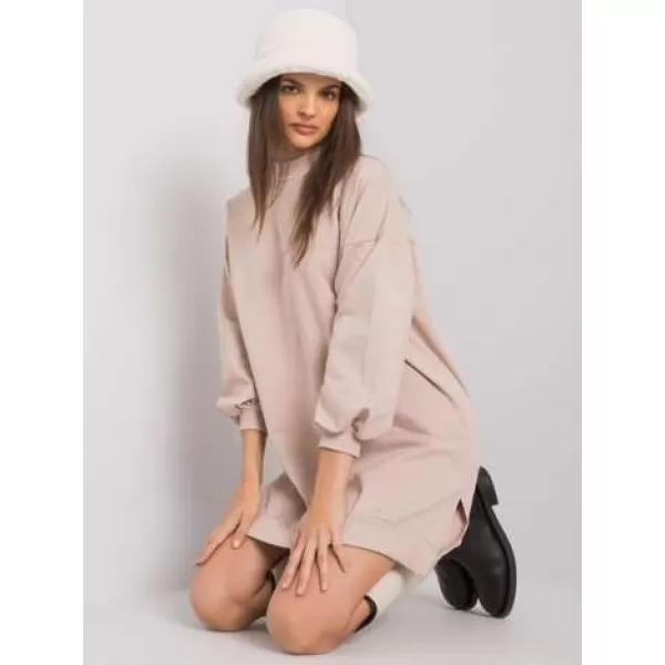  Dámské šaty RUE PARIS RV-SK-7207.03 BEIGE 